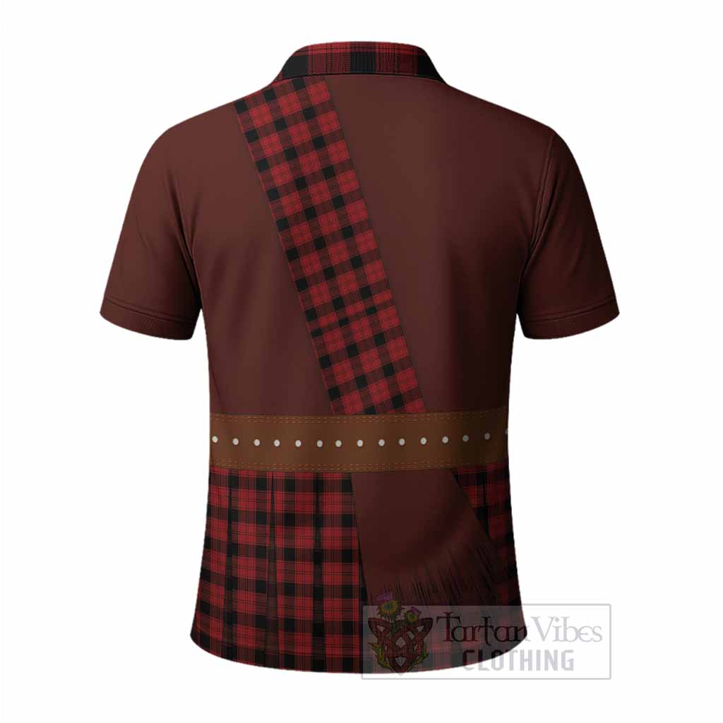 Ewing Tartan Crest Polo Shirt Kilt Costume Style