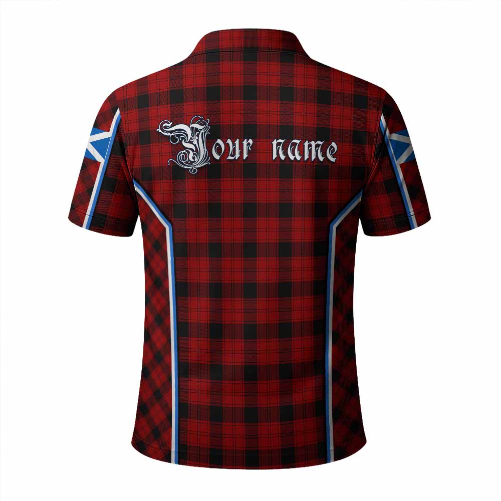 Ewing Tartan Crest Polo Shirt Scotland Coat of Arm Flag Style - Tartan Vibes Clothing