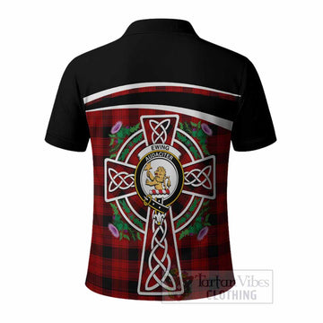 Ewing Tartan Crest Polo Shirt Scottish Thistle Celtic Cross Alba Gu Brath
