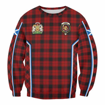 Ewing Tartan Crest Sweatshirt Scotland Coat of Arm Flag Style