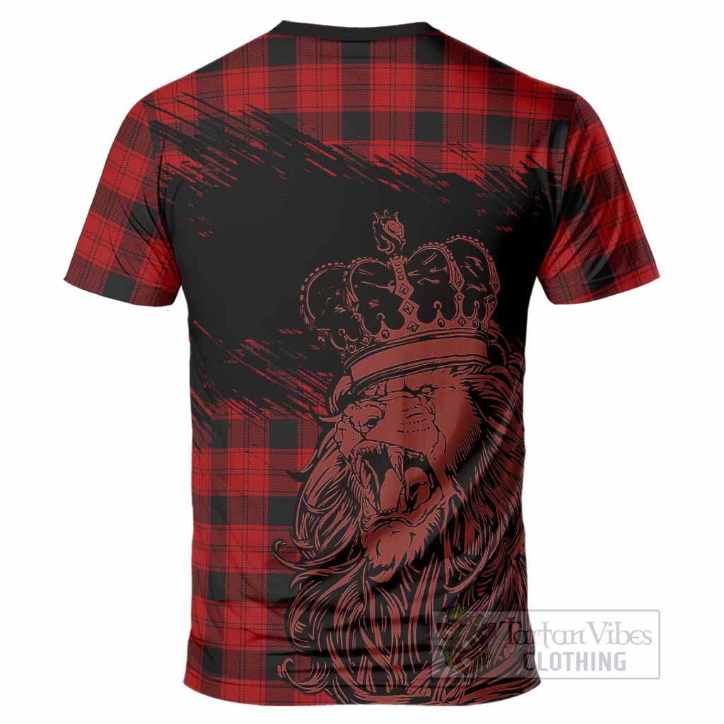 Ewing Tartan Crest T-Shirt Crowned Lion Heritage Style