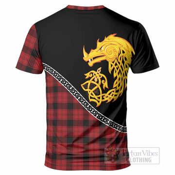 Ewing Tartan Crest T-Shirt Legendary Dragon Knot Half Style