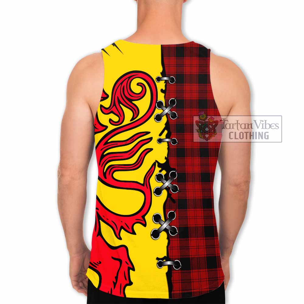 Ewing Tartan Family Crest Men Tank Top Lion Rampant Honor - Tartan Vibes Clothing