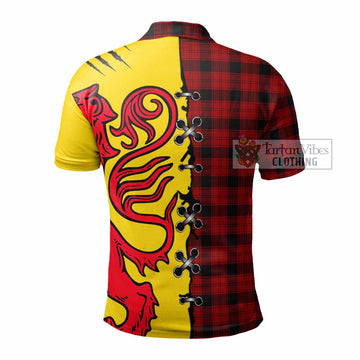 Ewing Tartan Family Crest Polo Shirt Lion Rampant Honor