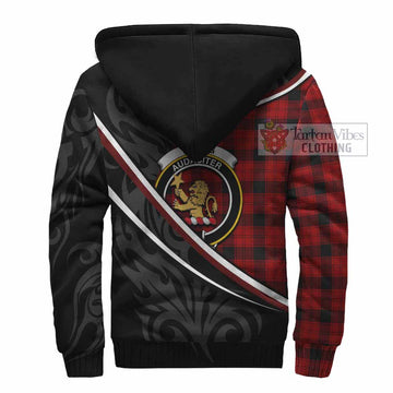Ewing Tartan Family Crest Sherpa Hoodie Celtic Scottish Thistle Floral