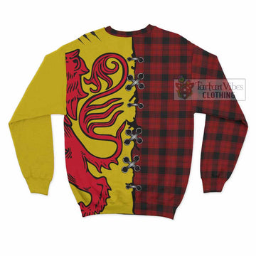 Ewing Tartan Family Crest Sweatshirt Lion Rampant Honor