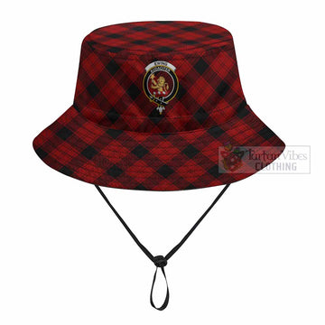 Ewing Tartan Fishing Hat with Family Crest