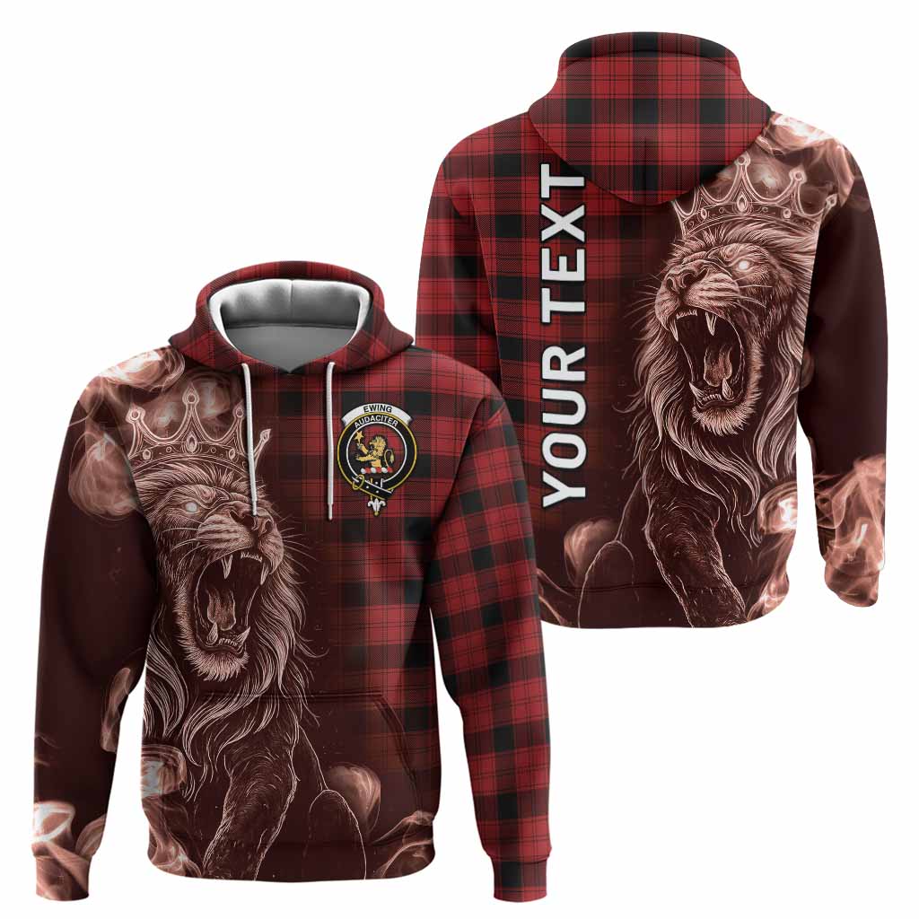 Ewing Tartan Hoodie Roaring Lion Heritage