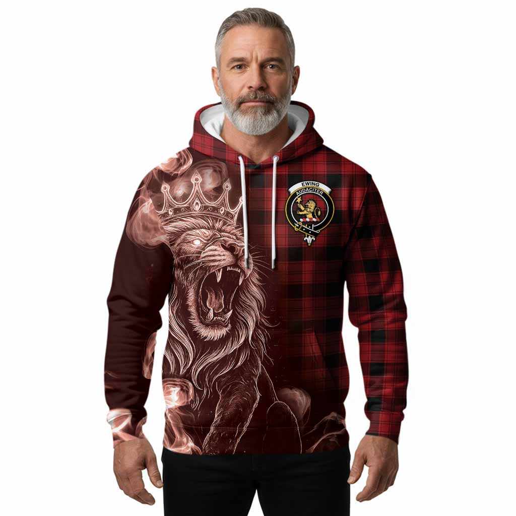 Ewing Tartan Hoodie Roaring Lion Heritage
