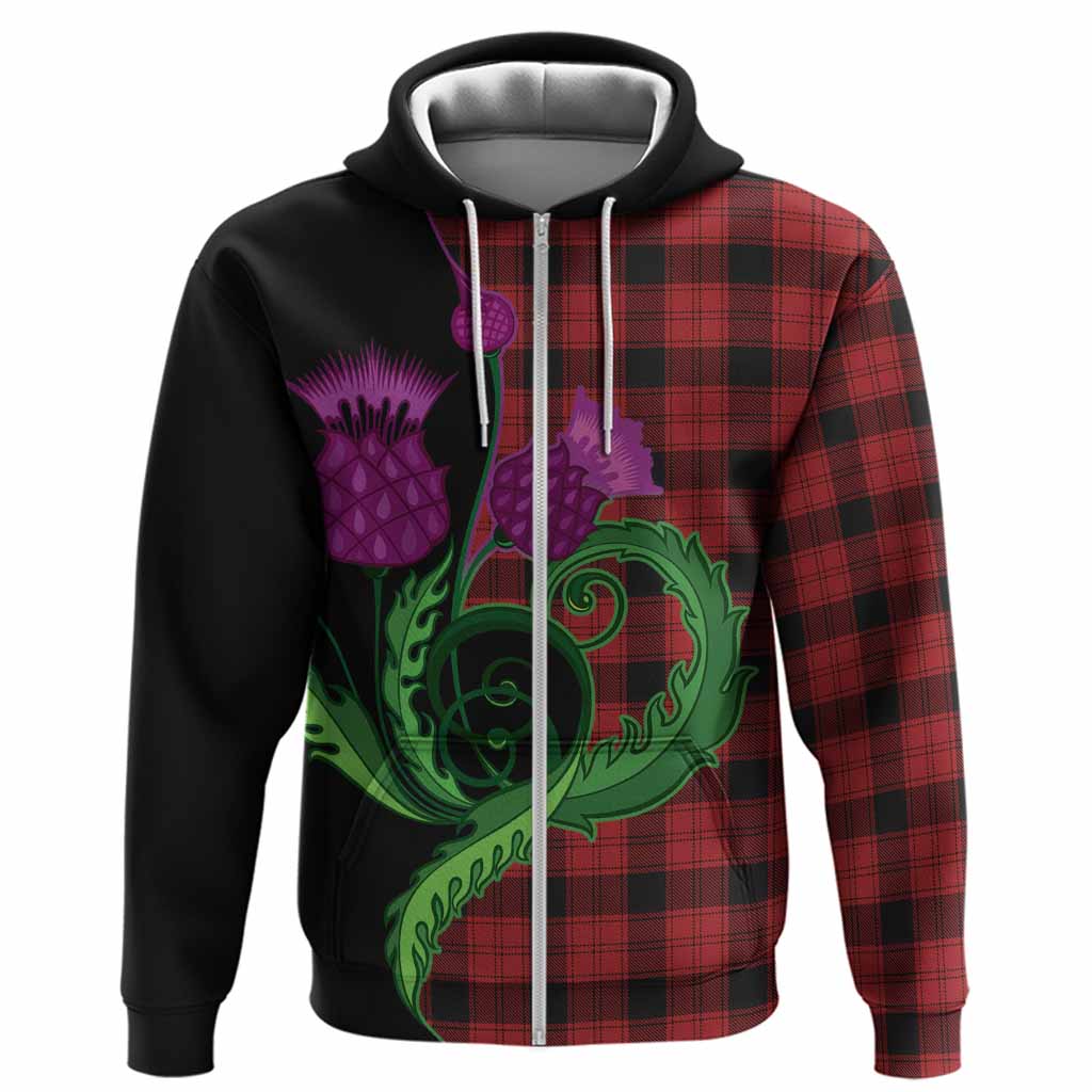 Ewing Tartan Hoodie Traditional Scottish Thistle