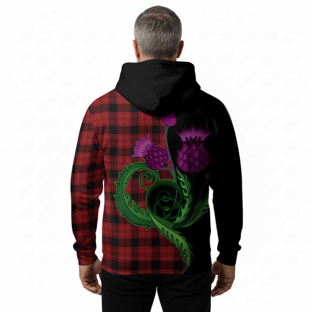 Ewing Tartan Hoodie Traditional Scottish Thistle
