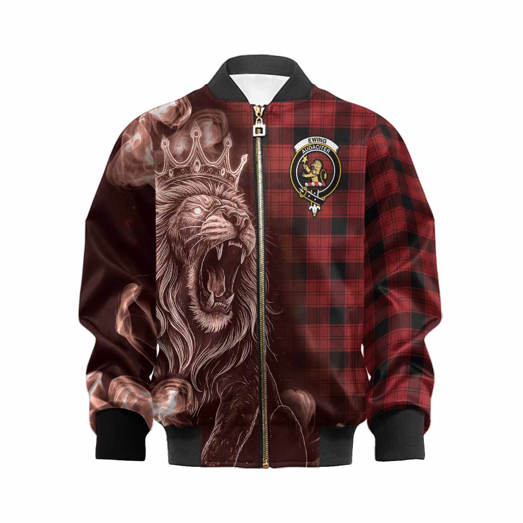 Ewing Tartan Kid Bomber Jacket Roaring Lion Heritage