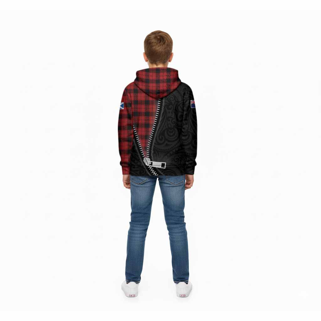 Ewing Tartan Kid Hoodie New Zealand Pattern Unique Zipper Stylized