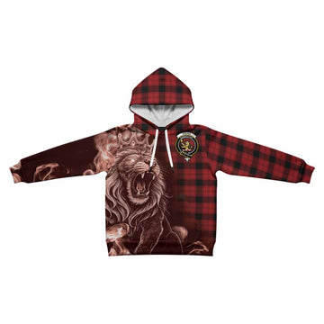 Ewing Tartan Kid Hoodie Roaring Lion Heritage