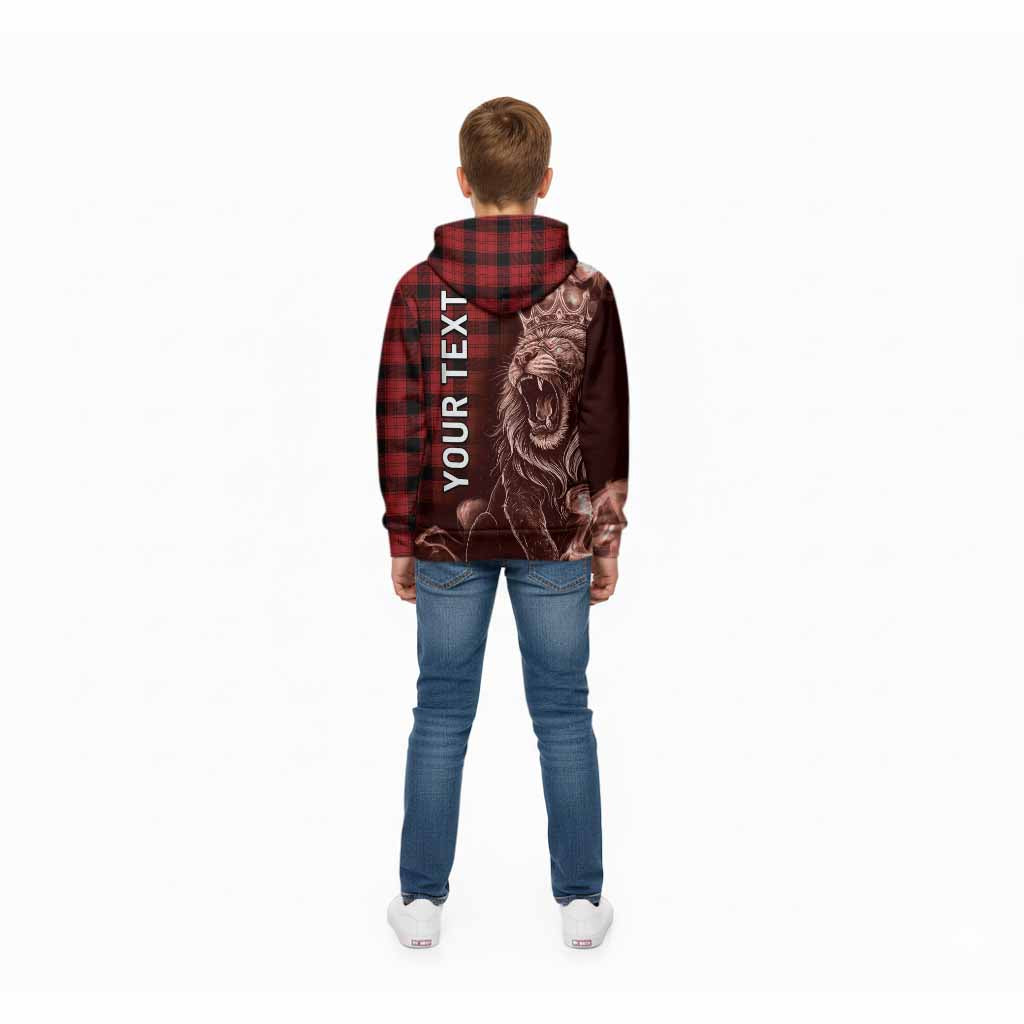 Ewing Tartan Kid Hoodie Roaring Lion Heritage