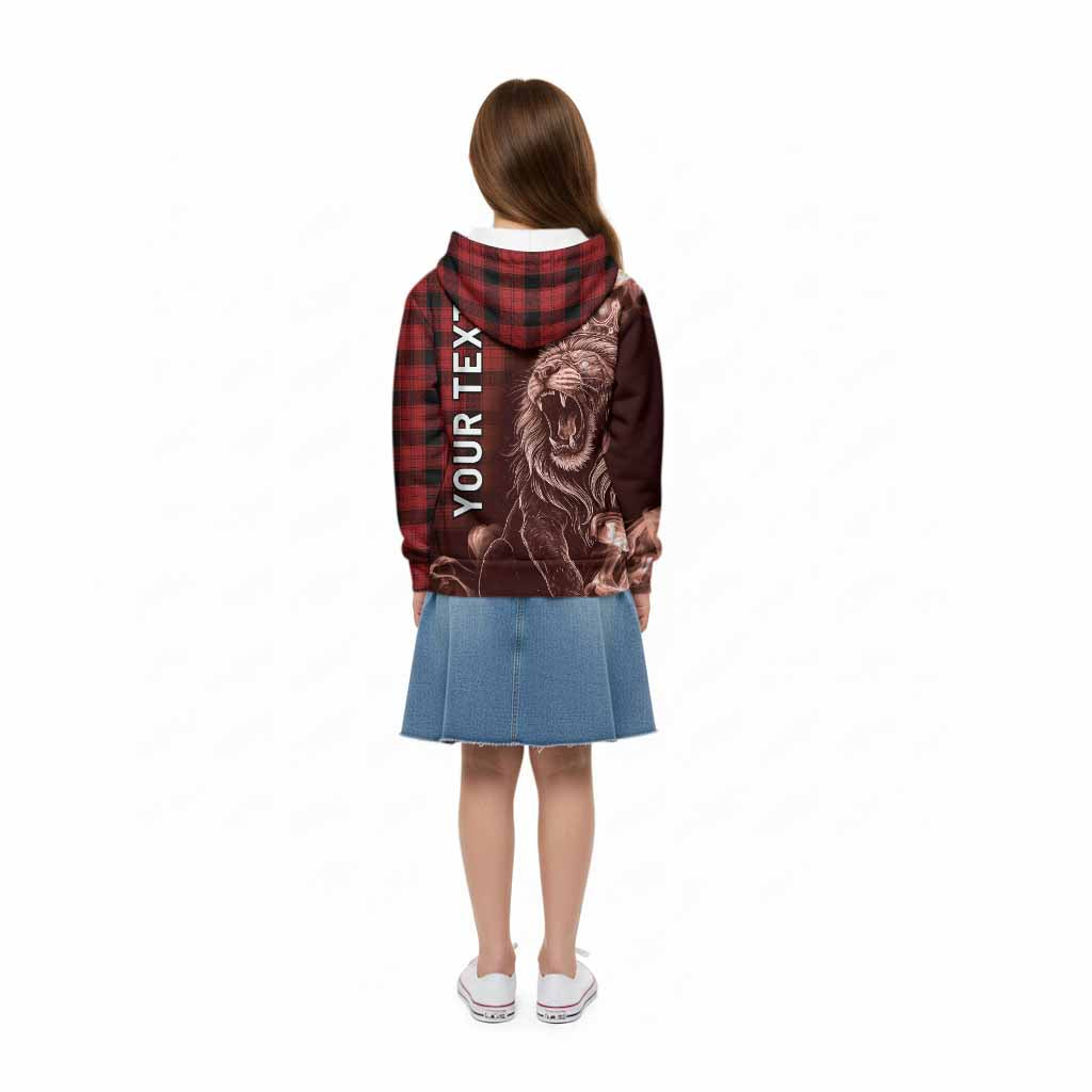 Ewing Tartan Kid Hoodie Roaring Lion Heritage