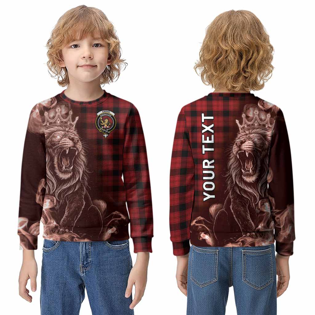 Ewing Tartan Kid Knitted Sweatshirt Roaring Lion Heritage