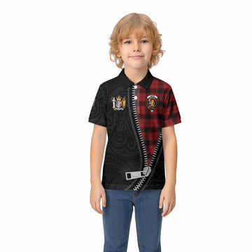 Ewing Tartan Kid Polo Shirt New Zealand Pattern Unique Zipper Stylized
