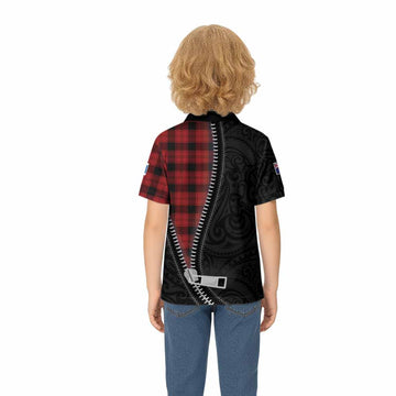 Ewing Tartan Kid Polo Shirt New Zealand Pattern Unique Zipper Stylized