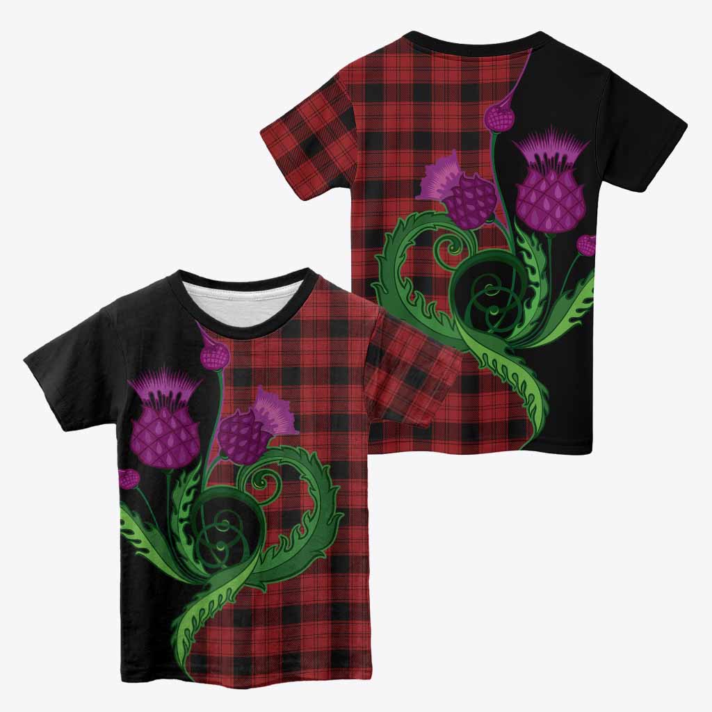 Ewing Tartan Kid T-shirt Traditional Scottish Thistle