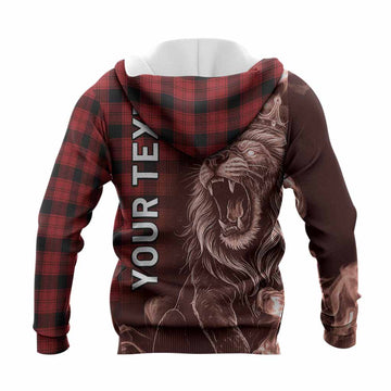 Ewing Tartan Knitted Hoodie Roaring Lion Heritage
