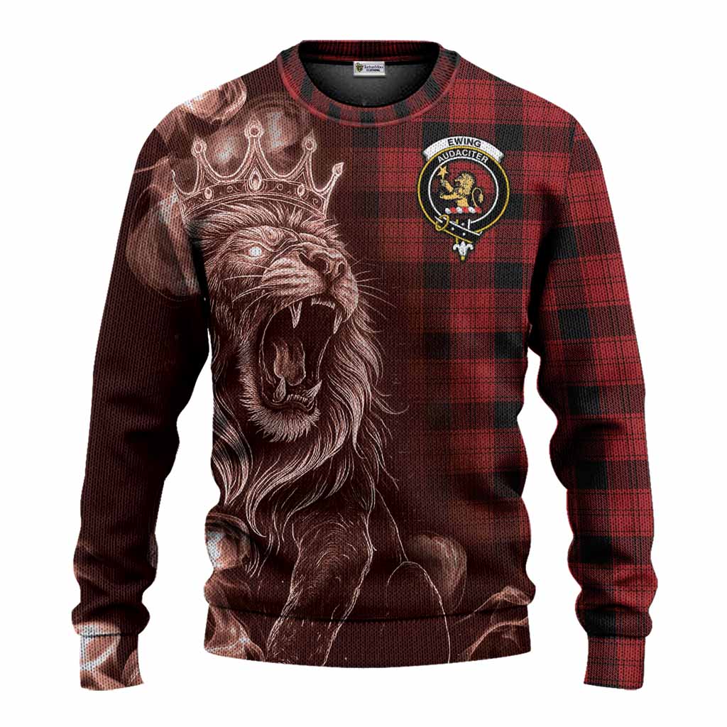 Ewing Tartan Knitted Sweater Roaring Lion Heritage