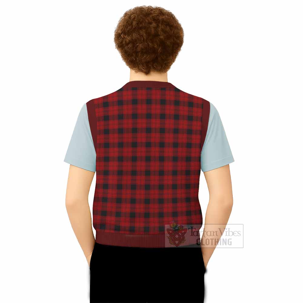 Ewing Tartan Knitted V-Neck Vest - Tartan Vibes Clothing
