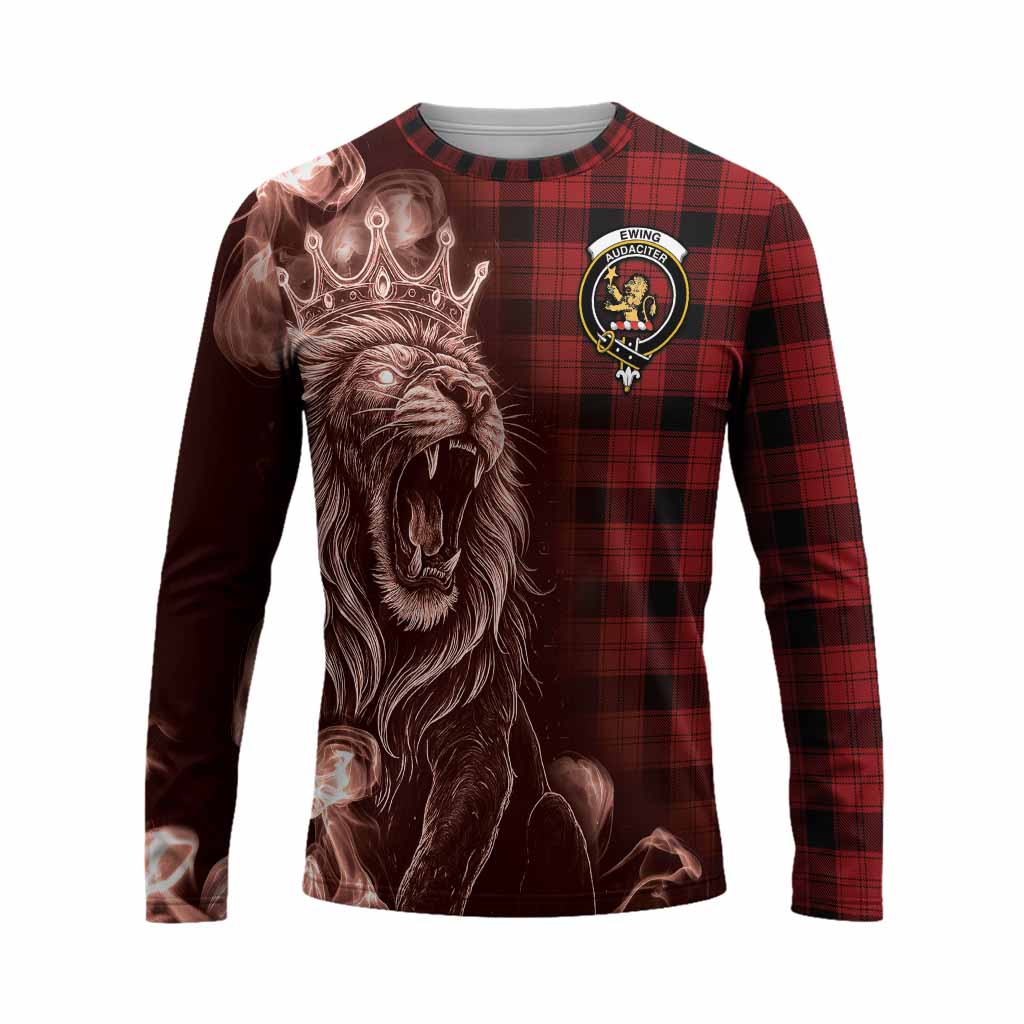 Ewing Tartan Long Sleeve T-Shirt Roaring Lion Heritage