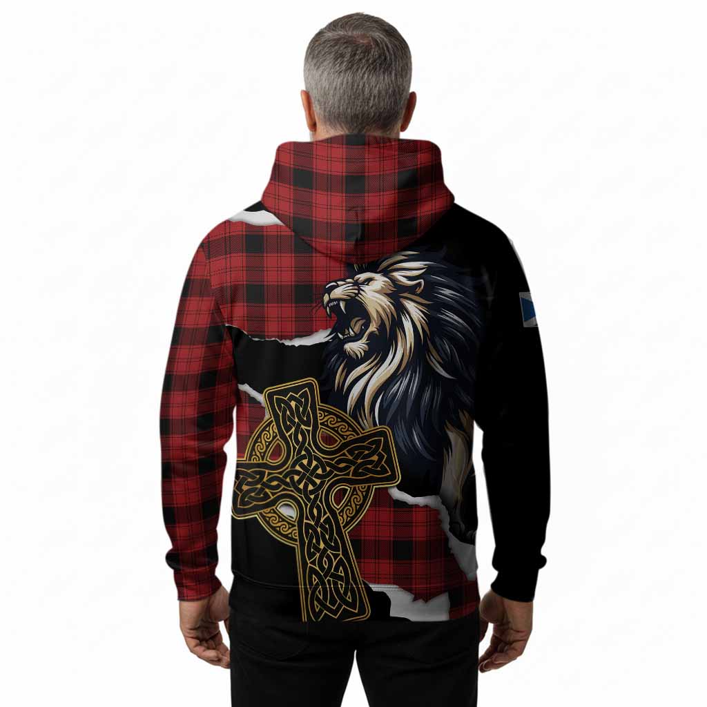 Ewing Tartan Scottish Hoodie Lion Celtic Heritage