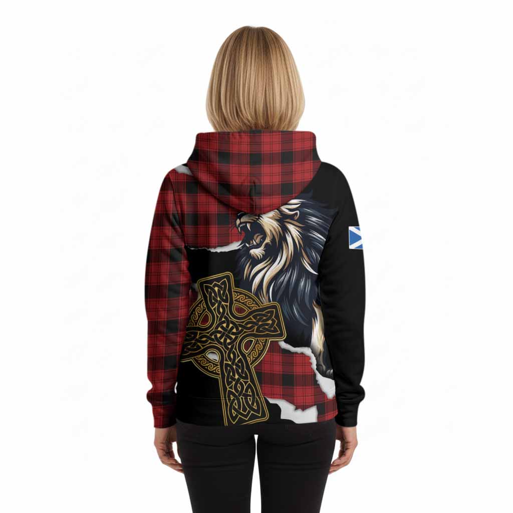 Ewing Tartan Scottish Hoodie Lion Celtic Heritage
