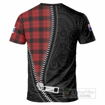 Ewing Tartan T-Shirt New Zealand Pattern Unique Zipper Stylized