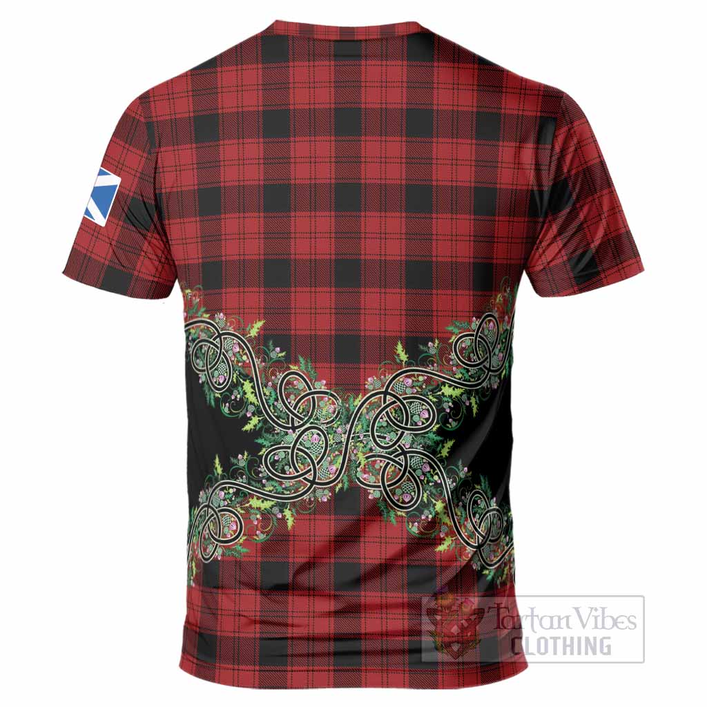 Ewing Tartan T-Shirt Thistle Scottish Spirit