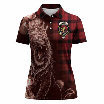 Ewing Tartan Women Polo Shirt Roaring Lion Heritage