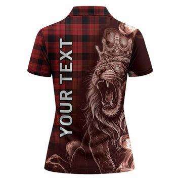 Ewing Tartan Women Polo Shirt Roaring Lion Heritage