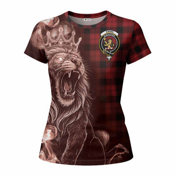 Ewing Tartan Women T shirt Roaring Lion Heritage