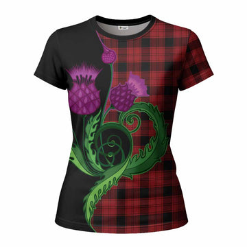 Ewing Tartan Women T shirt Traditional Scottish Thistle