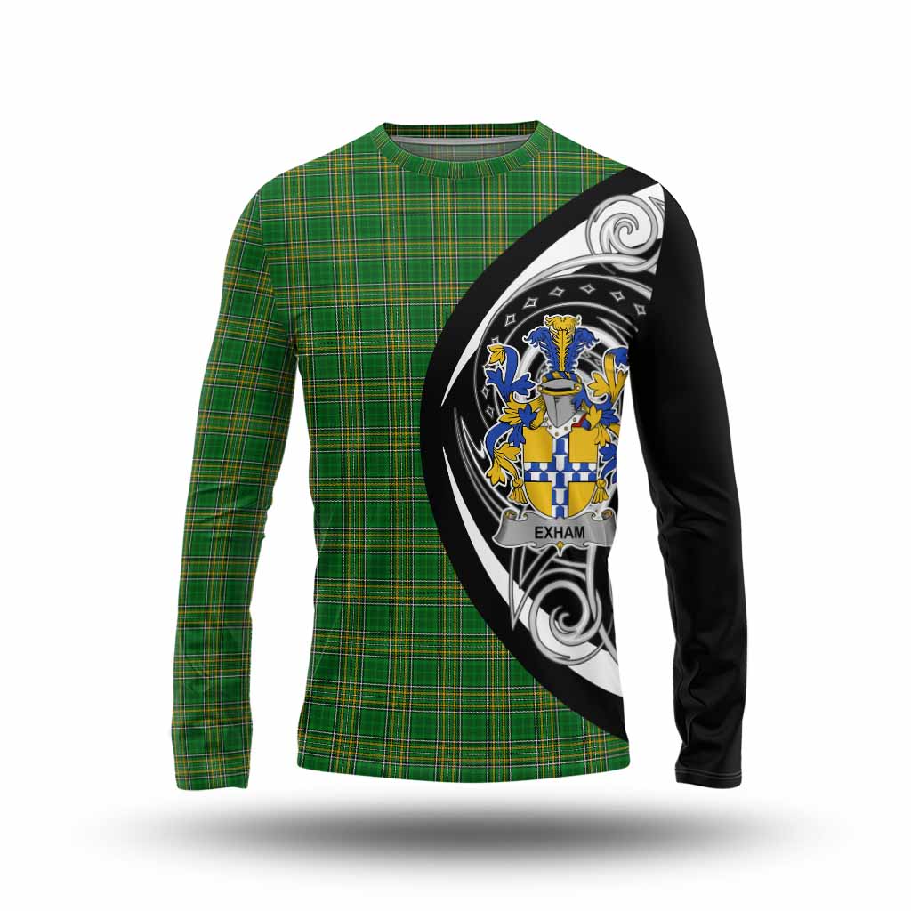 Exham Irish Clan Long Sleeve T-Shirt Celtic Circle Style Unisex - Tartan Vibes Clothing