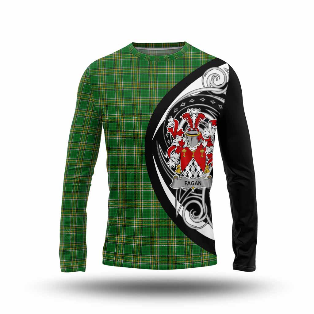 Fagan Irish Clan Long Sleeve T-Shirt Celtic Circle Style Unisex - Tartan Vibes Clothing