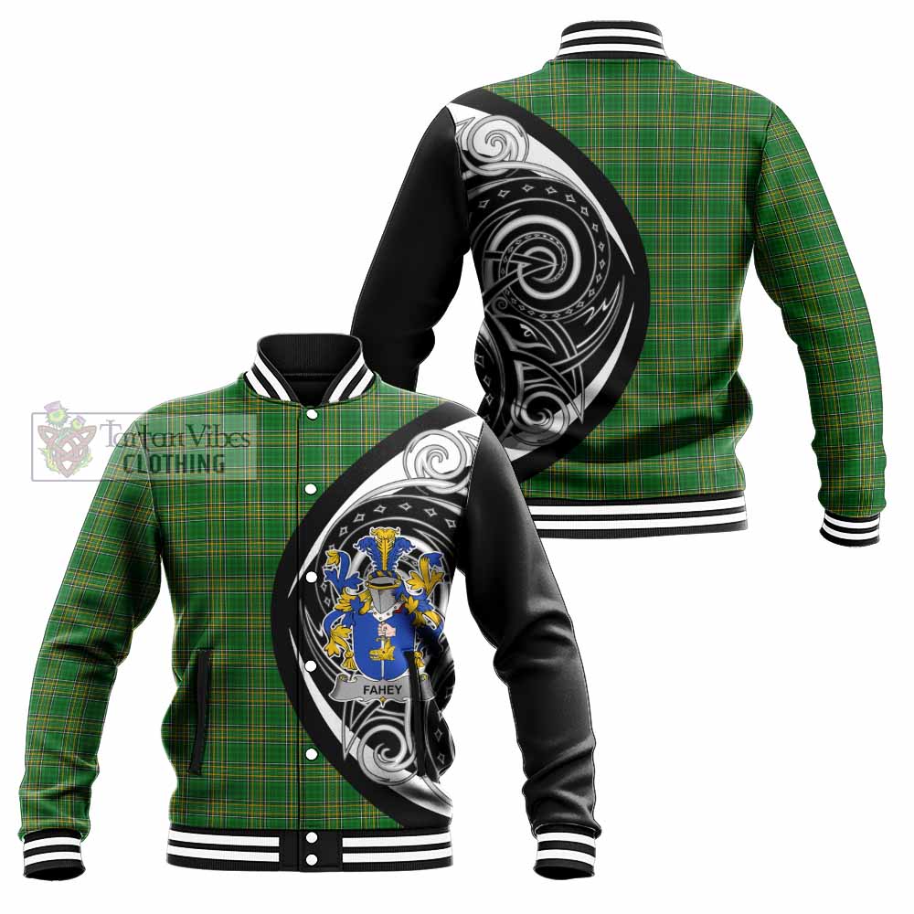 Tartan Vibes Clothing Fahey Irish Clan Baseball Jacket Celtic Circle Style