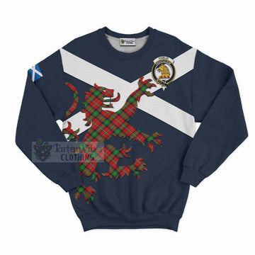 Tartan Vibes Clothing Fairlie Tartan Lion Rampant Sweatshirt – Proudly Display Your Heritage with Alba Gu Brath and Clan Name