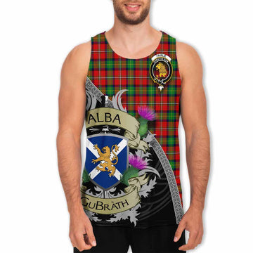 Fairlie Tartan Family Crest Men's Tank Top Lion Rampant Royal Thistle Shield Celtic Inspired