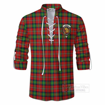 Tartan Vibes Clothing Fairlie Tartan Ghillie Kilt Shirt with Family Crest DNA In Me Style