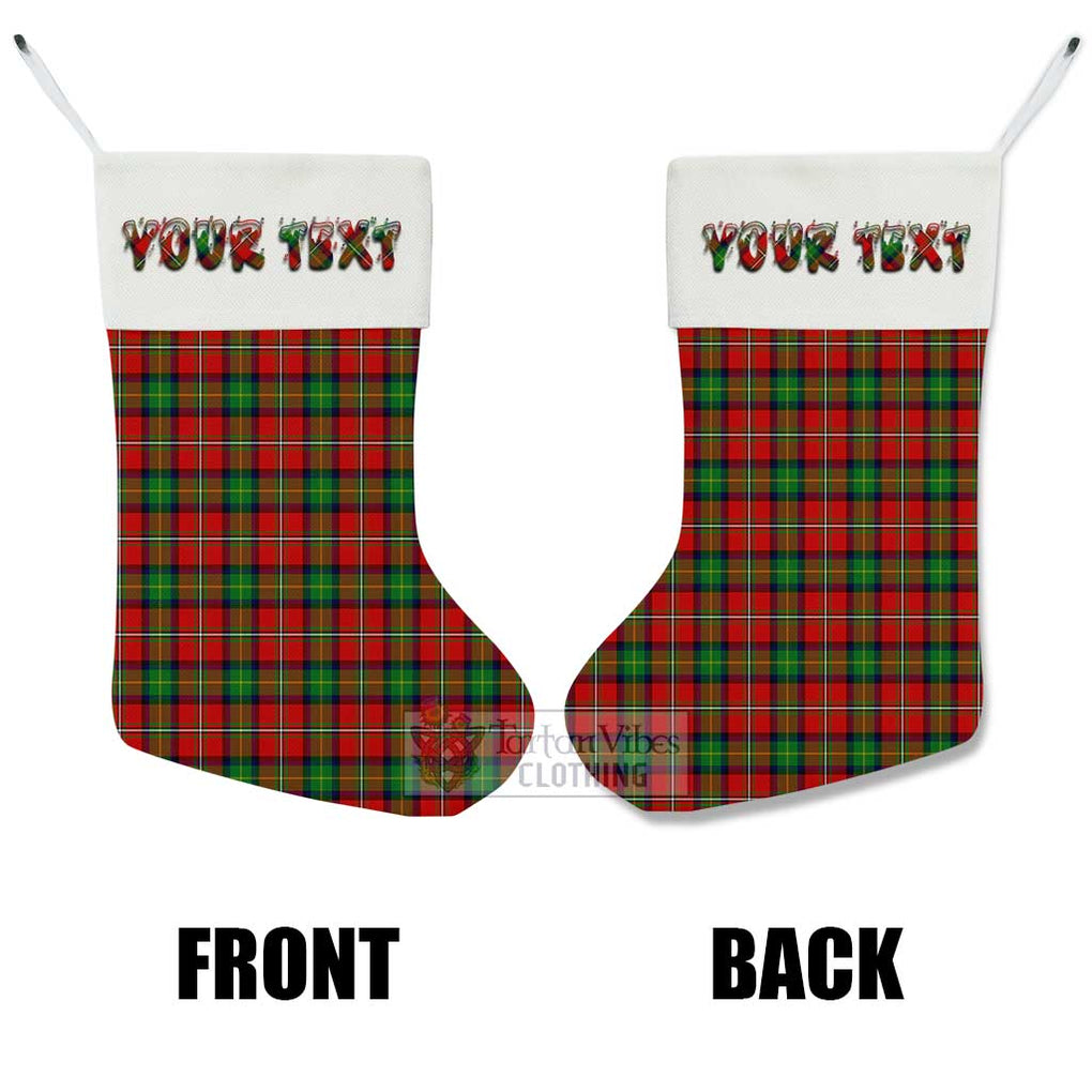 Tartan Vibes Clothing Fairlie Tartan Christmas Stocking with Personalized Text