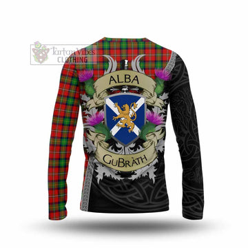 Fairlie Tartan Family Crest Long Sleeve T-Shirt Lion Rampant Royal Thistle Shield Celtic Inspired