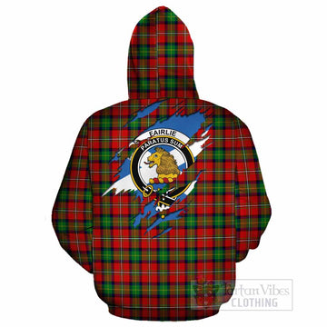 Fairlie Clan Crest In Me Tartan Cotton Hoodie Scotland Flag Style