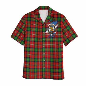Fairlie Clan Crest In Me Tartan Hawaiian Shirt Scotland Flag Style
