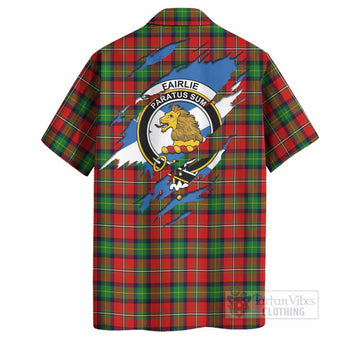 Fairlie Clan Crest In Me Tartan Hawaiian Shirt Scotland Flag Style