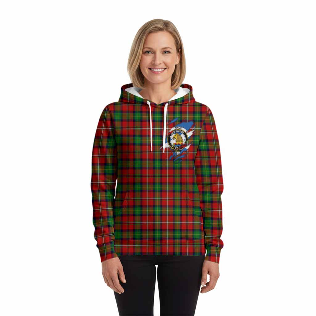 Fairlie Clan Crest In Me Tartan Hoodie Scotland Flag Style