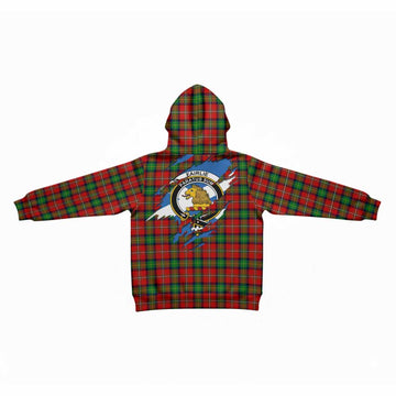 Fairlie Clan Crest In Me Tartan Kid Hoodie Scotland Flag Style