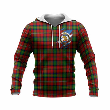 Fairlie Clan Crest In Me Tartan Knitted Hoodie Scotland Flag Style